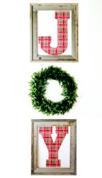 Quick and Easy DIY Christmas Projects - JOY Wall Hanging 