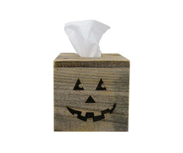 Barnwood Holiday Tissue Box- Jack-o-Lantern Barnwood Holiday Tissue Box- Jack-o-Lantern