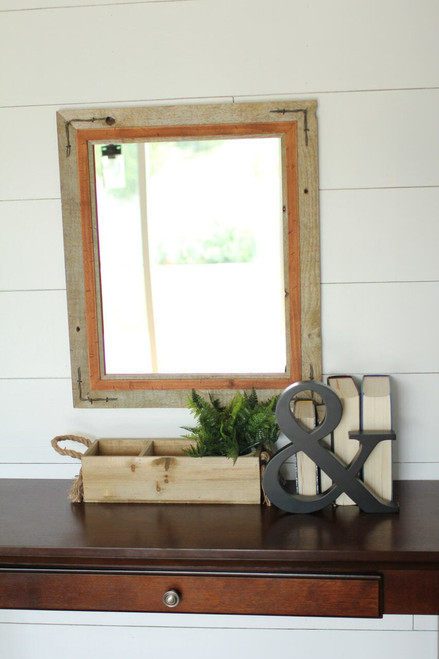 Rustic Wood Mirror