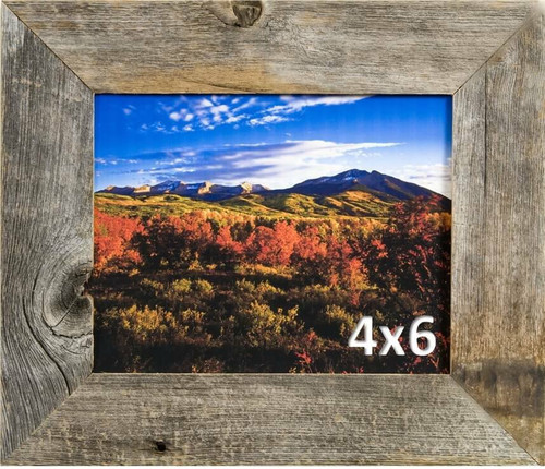 4x6 Rustic Picture Frames, Medium Width 2 inch Homestead Series