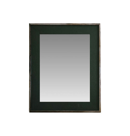 Sage green rustic wall mirror featuring a soft, muted finish and natural wood texture—perfect for adding a calm, modern farmhouse touch to any space.
