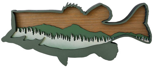 Wood Bass - Wall Decor Wood Bass - Wall Decor