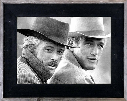 Western Frames |Reclaimed Wood Frame Black Wash Barnwood | Butch