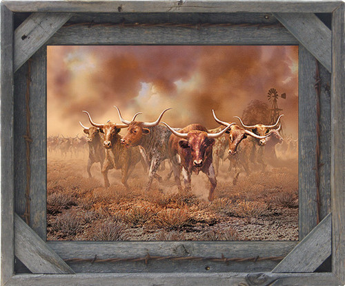 Western Frames | Rustic Barnwood Barbed Wire Photo Frame 5x7