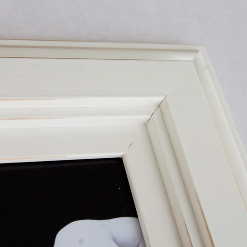 Collage Picture Frame Set- Three 4x4 White Frames on Hanging Rope