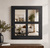 Black Windowpane Mirror – 4 Pane Farmhouse Wall Mirror, Poplar Wood Frame