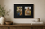 Modern black double picture frame for displaying favorite family or wedding photos