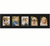 Decorative black multi photo frame for showcasing family, travel, or wedding pictures