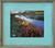 Rustic robin egg blue frame for family photos artwork or cottage style decor