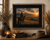 Handcrafted rustic western frame made in the USA with reclaimed wood texture