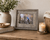 Rustic farmhouse picture frame handcrafted from reclaimed barnwood with aged gray finish sized for 12x18 photos
