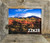 Western style 22x28 rustic wood frame designed for cabin decor, mountain homes, and farmhouse interiors
