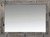 Farmhouse wall mirror with rustic reclaimed wood styling and functional black iron hooks