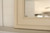 Bathroom vanity mirror ivory painted wood frame