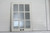 Antique style white window mirror wall decor for entryway or living room
