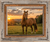 Hobble Creek Series barnwood frame with decorative barbed wire for rustic interiors