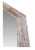 Handcrafted octagon barnwood wall mirror with natural weathered wood texture