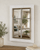 Rustic white window mirror handcrafted with reclaimed wood frame and vintage style