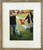 Handmade 10x10 barnwood picture frame in rustic whitewash finish