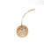 Decorative wooden winter ornament for Christmas trees, wreaths, or holiday displays