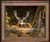 Sunday Morning Mass framed buck (deer) fine art print by Dallen Lambson featuring western wildlife wall décor in a finished frame