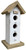 Personalized name engraving adds a custom touch, turning this birdhouse into a meaningful and one-of-a-kind outdoor accent.
