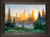 Sunbeam Sunrise framed mountain landscape fine art print by Mickey Shannon featuring sunrise through forest trees wall décor