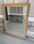 Solid white oak wall mirror featuring modern minimalist design and handcrafted wood frame made in Provo Utah