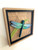 Handmade 3D Dragonfly Wall Art – Colorful Insect Decor on Wood Background, Nature-Inspired Framed Sign