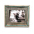 Rustic turquoise picture frame crafted from reclaimed barnwood, adding western charm and natural color to any home or cabin.