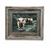 Rustic Barnwood Picture Frame with White Pebble Inlay