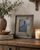 Handmade 20x30 reclaimed wood frame with authentic rustic barnwood texture and medium width profile