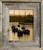 Rustic farmhouse 10x10 picture frame made in USA with distressed barnwood and natural wood grain