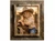 Cowboy picture frame with 2.25 inch wide weathered wood molding for rustic western decor