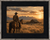 Handmade reclaimed wood frame with rugged western character and wide profile