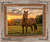 Farmhouse western wall frame with authentic reclaimed wood texture and character