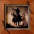 "Rustic western picture frame handcrafted from solid wood and accented with authentic barbed wire corners. This 18x24 wood frame features warm natural tones, rugged ranch-inspired character, and a handcrafted design perfect for western art, wildlife photography, cabin décor, and rustic home interiors."