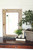 Rustic Mirror - Park City Style Barnwood with Alder Inset and Nailhead Corner Tacks