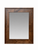 Handcrafted wood mirror in dark walnut 