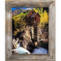 6x6 Barnwood Picture Frame, Medium Width 2.5 inch Aspen Series