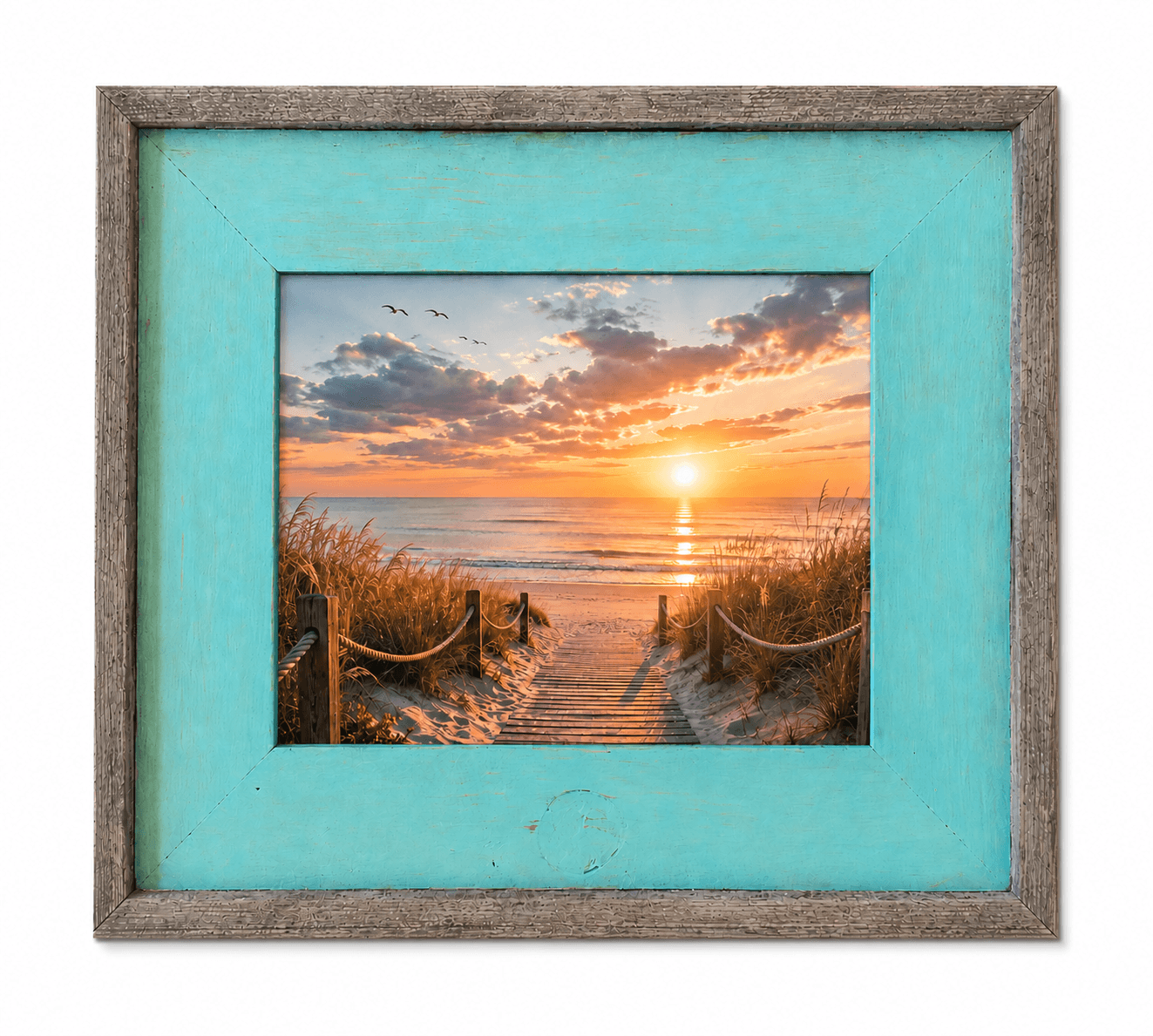 Aqua Wash Barnwood Frame