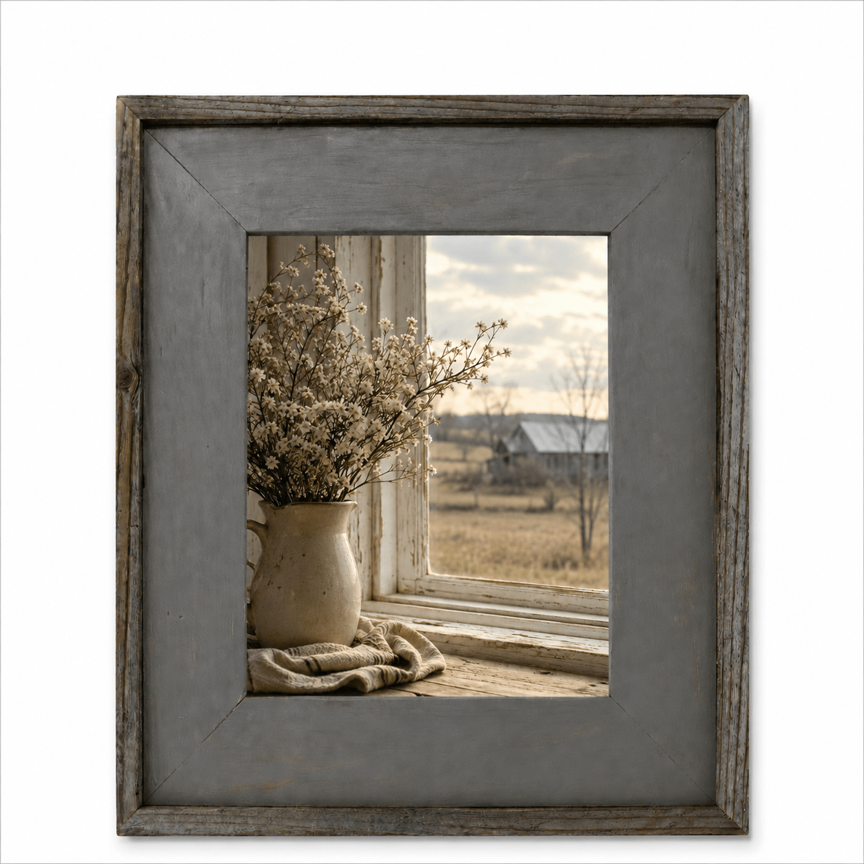 Stone Wash Barnwood Frame