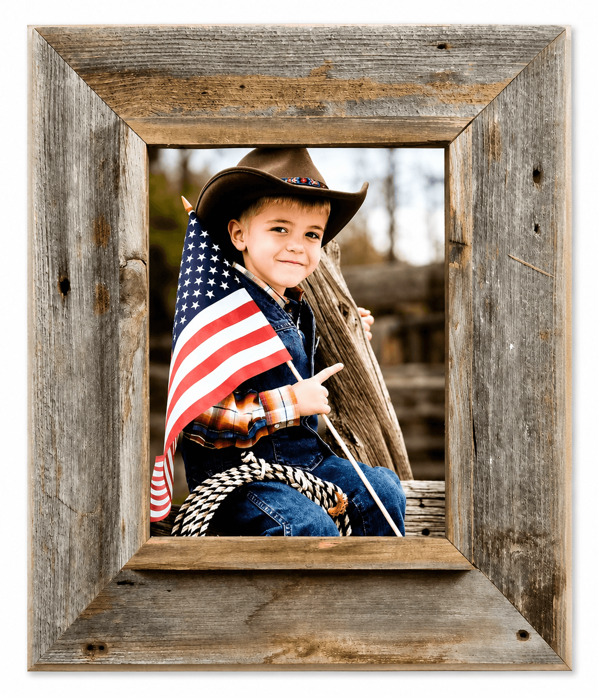 Western Rustic 3" Cowboy Frame