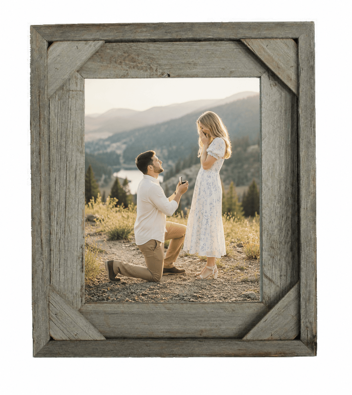 Cornerblock Barnwood Frame