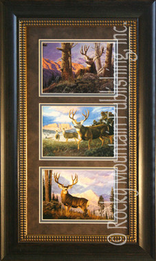 Wildlife Art | Tom Mansanarez Deer Framed Set