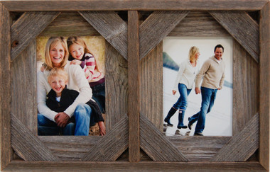 Collage Frames  Triple Opening White Barnwood Frame 5x7 Openings