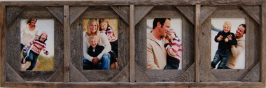 4x6 Barn Wood Collage Picture Frame - 5 Opening