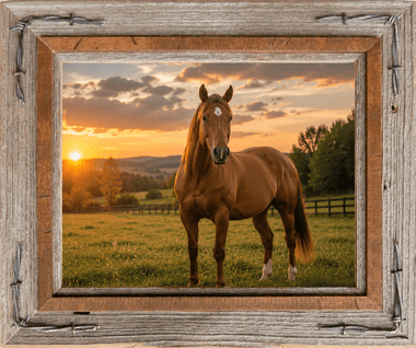Western Frames | Barbed Wire and Barnwood - 4x6 Hobble Creek Series