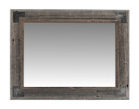 Rustic Bathroom Mirror - Modern Farmhouse Mirror - Ranch Hand Mirror