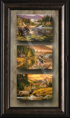 Dallen - Cabin Triple by Dallen Lambson- Canvas Giclee - My Barnwood Frames